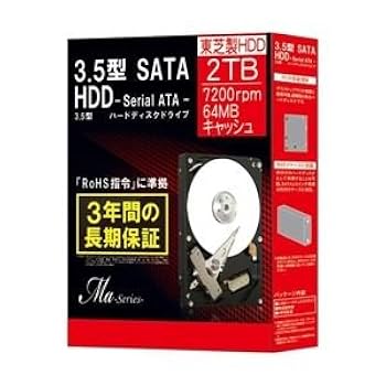 東芝製HDD　内蔵3.5インチ　2TB　DT01ACA200 Amazon | DT01ACA200 3.5インチ 2TB バルク | 東芝(TOSHIBA